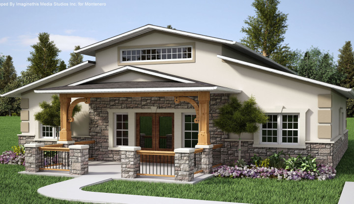 Mẫu thiết kế nhà trệt theo phong cách Đồng quê