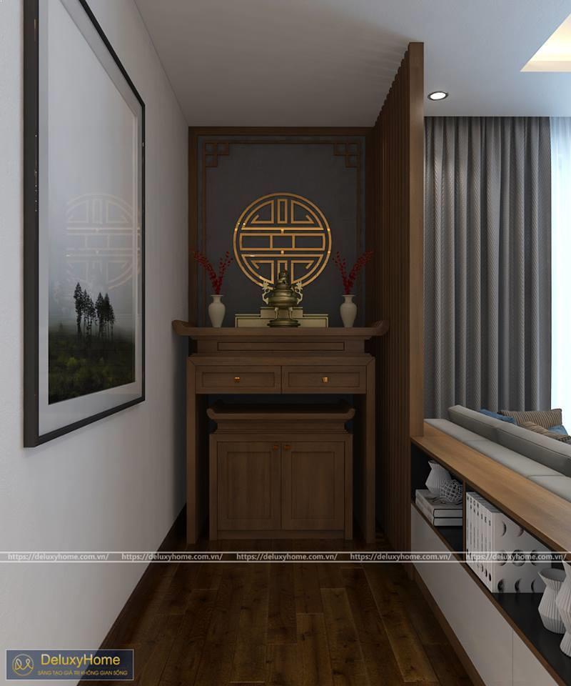 Mẫu thiết kế phòng thờ dành cho căn hộ chung cư