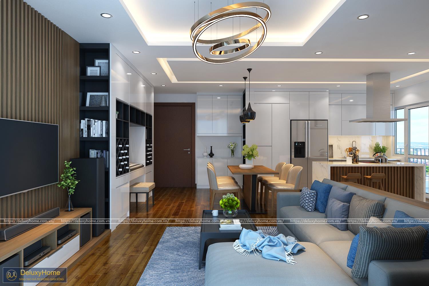 VIEW 7 - PHONG KHACH LIEN BEP