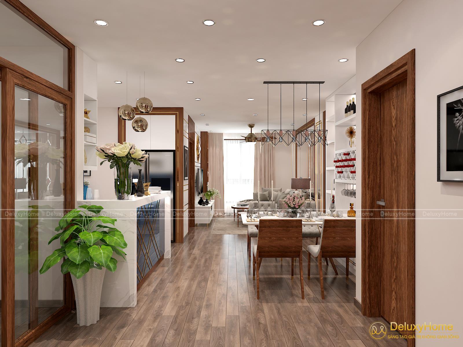 View 1: Thiết kế nội thất căn hộ chung cư cao cấp Eco GreenCity