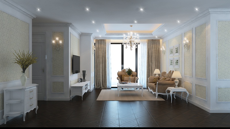 View 1 Mẫu thiết kế nội thất căn hộ chung cư cao cấp Royal City