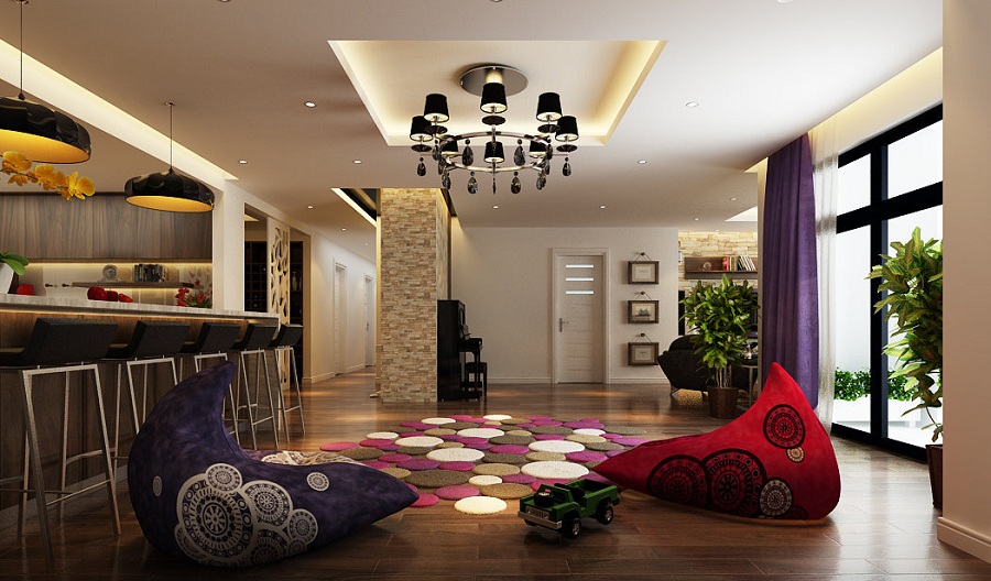 View 2 Mẫu thiết kế nội thất căn hộ chung cư cao cấp Idochina Xuân Thủy