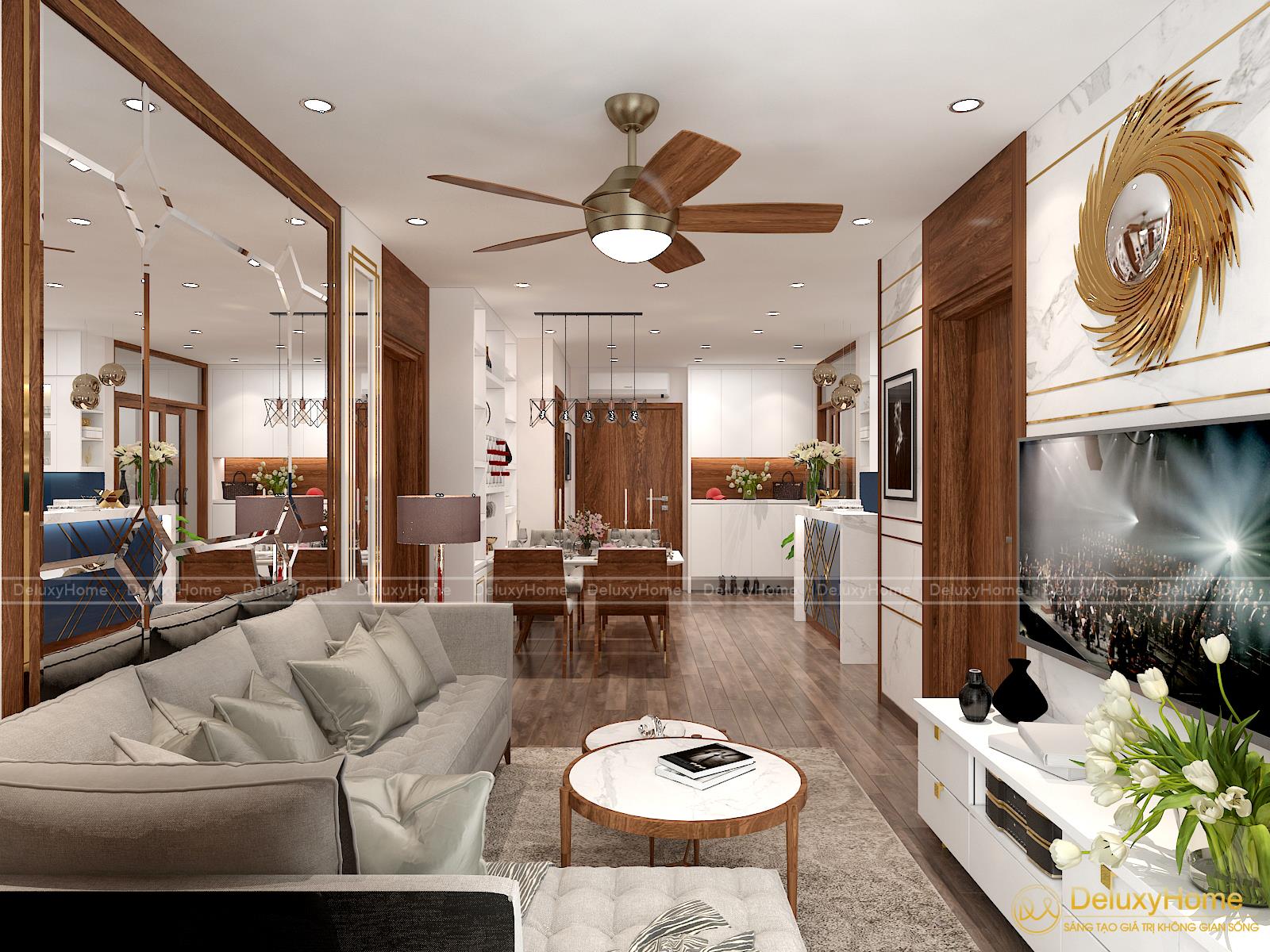 View 3 Mẫu thiết kế nội thất căn hộ chung cư cao cấp Eco Green City