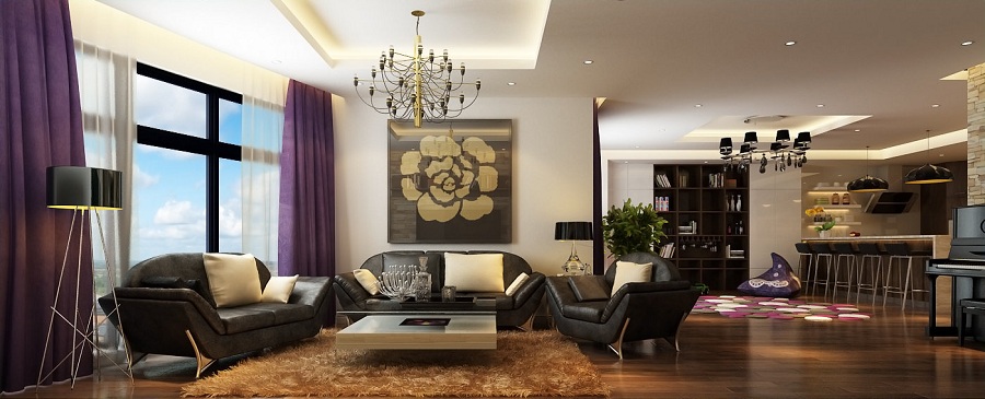 View 3: Mẫu thiết kế nội thất căn hộ chung cư cao cấp Idochina Xuân Thủy