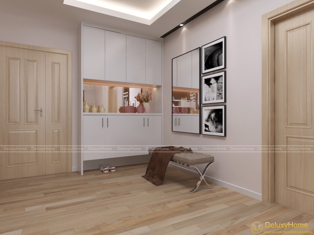 Tone màu nâu được sử dụng chủ yếu trong không gian phòng ngủ 1