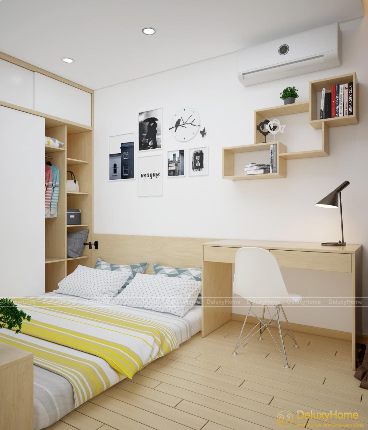 Thiết kế nội thất cho căn hộ chung cư nhỏ tại Hà Nội 40m2