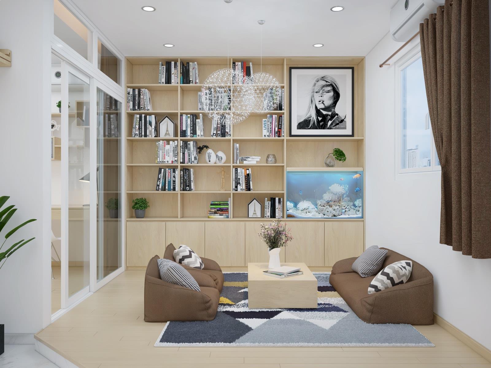 Thiết kế nội thất chung cư tại Hà Nội 40m2