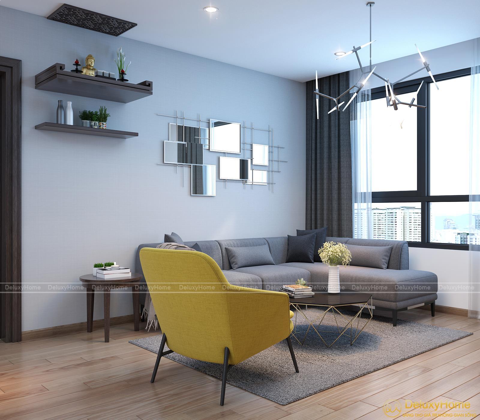 Thiết kế nội thất căn hộ chung cư Mễ Trì 70m2