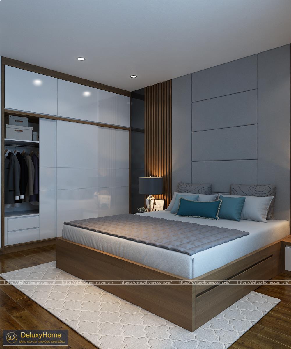 Thiết kế thi công nội thất phòng ngủ nhà chung cư