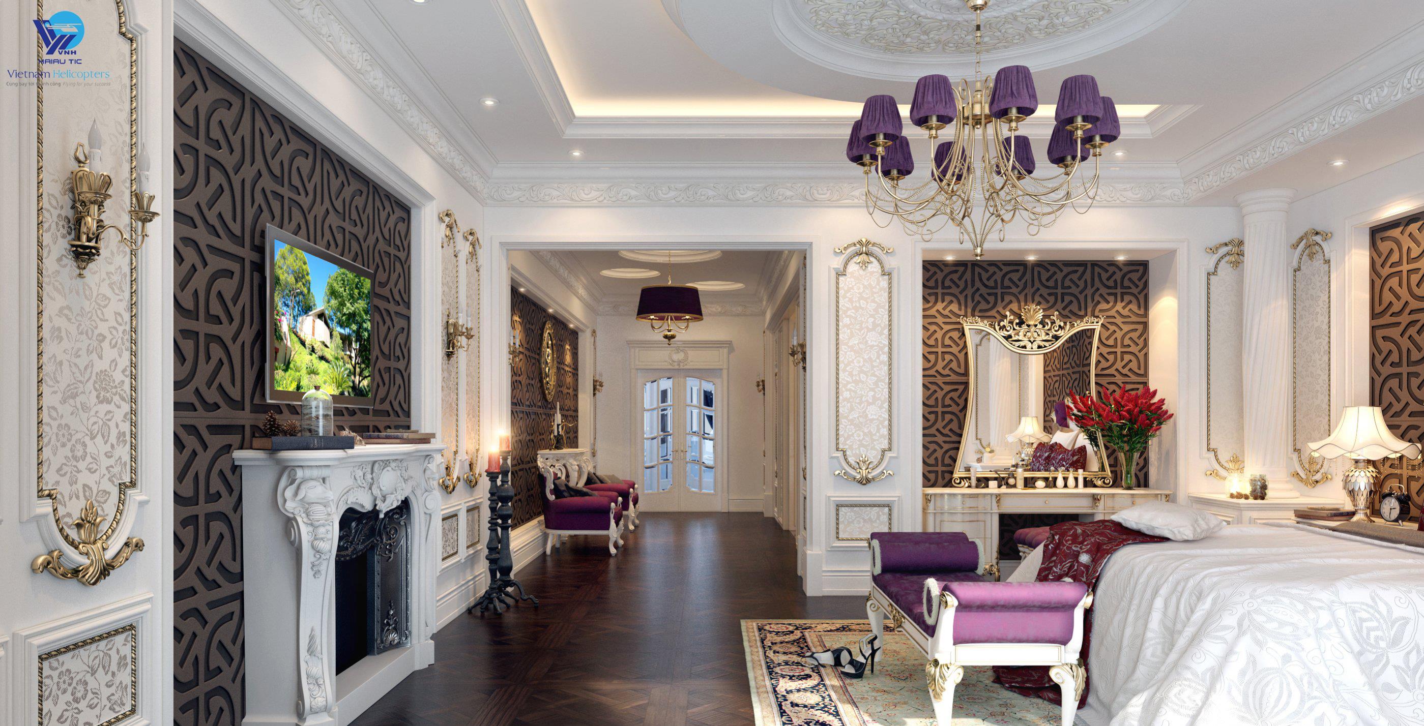 thiết kế nội thất nhà chung cư đẹp theo phong cách cổ điển