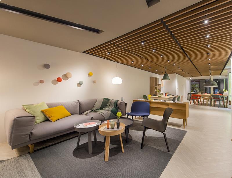 Thiết kế nội thất phòng khách căn hộ chung cư theo phong cách hàn quốc